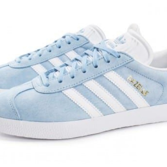 adidas gazelle light blue womens